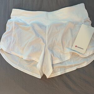 White lululemon shorts